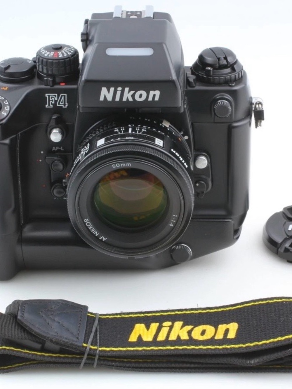Nikon F4 S F4S SLR Film Camera + AF Nikkor 50mm f/1.4. 35mm.